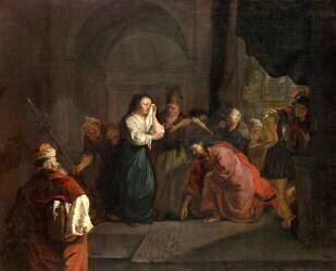 Le Christ et la femme adultère (Gabriel Metsu) - Muzeo.com