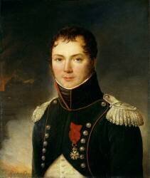 Le colonel baron C.-C. Jacquinot (1772-1848) en tenue de chasseur à cheval de la Garde impériale (Henri-François Riesener) - Muzeo.com