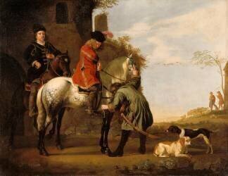 Le Départ pour la promenade à cheval (Albert Cuyp) - Muzeo.com