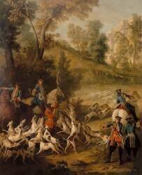 Le Forhu à la fin de la curée (Jean-Baptiste Oudry) - Muzeo.com