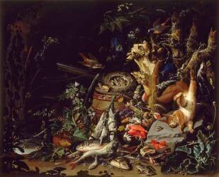 Le Nid de pinsons (Abraham Mignon) - Muzeo.com