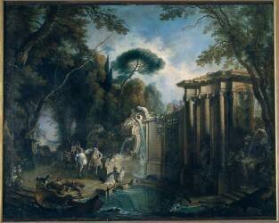 Le parc de Marly (Jacques de Lajoue) - Muzeo.com