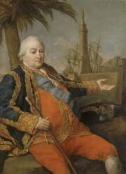 Le vice-amiral P.A. de Suffren de Saint-Tropez (1725-1788) (Pompeo Batoni) - Muzeo.com