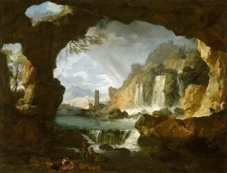 Les cascatelles de Tivoli (campagne de Rome) (Joseph Vernet) - Muzeo.com