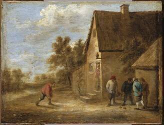 Les Joueurs de boules (David Teniers the Younger) - Muzeo.com