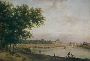 Les Tuileries et le pont Royal, vus du Cours-la-Reine (Jean Baptiste François...) - Muzeo.com