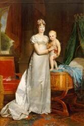 L'impératrice Marie-Louise (1791-1847) présentant le roi de Rome (François Gérard) - Muzeo.com