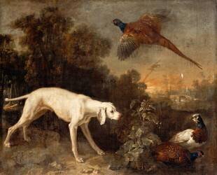 Lise et trois faisans (Jean-Baptiste Oudry) - Muzeo.com