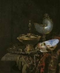 Magnificent Still Life with Holbein Bowl (Willem Kalf) - Muzeo.com