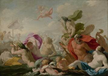 Marine Gods Paying Homage to Love (Eustache Le Sueur) - Muzeo.com