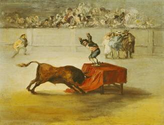 Martincho's Other Folly in the Bull Ring at Saragossa (Eugenio Lucas y Padilla) - Muzeo.com