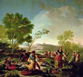 Meal on the banks of the River Manzanares (Francisco de Goya) - Muzeo.com