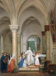 Messe de relevailles ou les Relevailles de la duchesse de Berry (Louis Nicolas Lemasle) - Muzeo.com