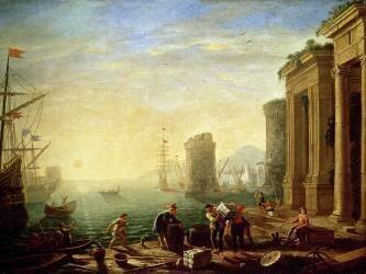 Morning at the Port (Claude Gellée) - Muzeo.com