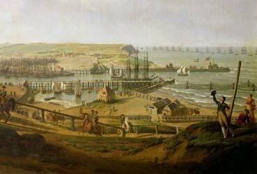 Napoleon Visiting the Camp at Boulogne in July 1804 (Jean-François Hue) - Muzeo.com