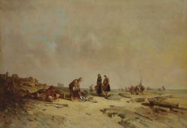 Neap Tide at Audreselles (Philippe Auguste Jeanron) - Muzeo.com