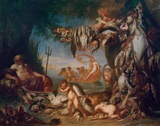 Neptune and the gifts of the sea (Erasmus II Quellinus) - Muzeo.com