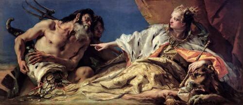 Neptune offering gifts to Venice (Giambattista Tiepolo) - Muzeo.com