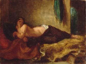 Odalisque (Eugène Delacroix) - Muzeo.com