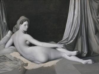 Odalisque in Grisaille (Jean-Auguste-Dominique Ingres) - Muzeo.com