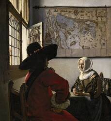 Officer and Laughing Girl (Johannes Vermeer) - Muzeo.com