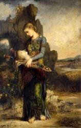 Orphee A Thracian girl wears Orphee's head (Gustave Moreau) - Muzeo.com