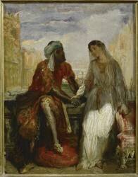 Othello et Desdemone à Venise (Shakespeare, Othello acte I) (Théodore Chasseriau) - Muzeo.com