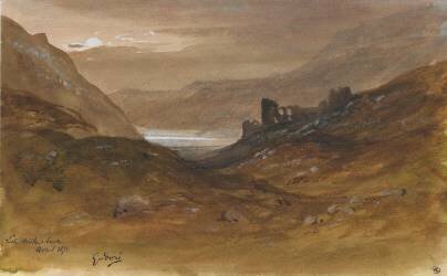 Paysage d'Ecosse avec des ruines (Gustave Doré) - Muzeo.com
