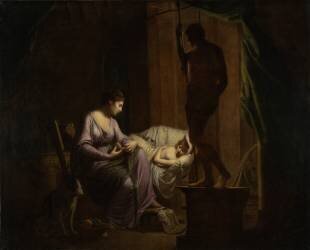 Penelope Unraveling Her Web (Joseph Wright of Derby) - Muzeo.com