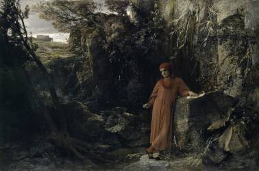 Petrarch at the source of Vaucluse (Arnold Böcklin) - Muzeo.com
