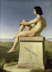 Polytés fils de Priam observant les mouvements des Grecs vers Troie (Hippolyte Flandrin) - Muzeo.com