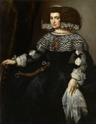 Portrait de femme de la cour d'Espagne (Juan Bautista Martinez del...) - Muzeo.com