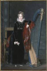 Portrait de la baronne de Benoist (Louis-François Aubry) - Muzeo.com