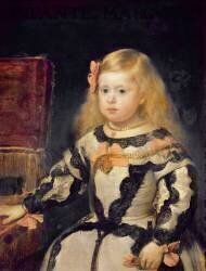 Portrait de l'Infante Marie-Marguerite, fille de Philippe IV, roi d'Espagne (1661-1673) (Diego Vélasquez) - Muzeo.com