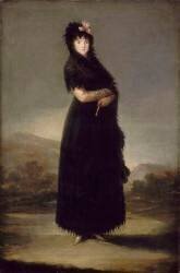 Portrait de Mariana Waldstein, neuvième marquise de Santa Cruz (Francisco de Goya) - Muzeo.com