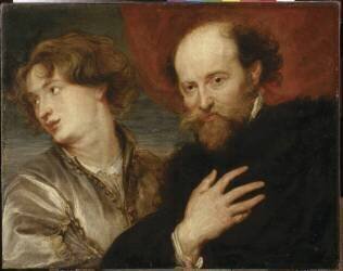 Portrait de Rubens et de Van Dyck (Antoon van Dyck) - Muzeo.com