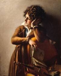 Portrait du jeune Trioson (Anne-Louis Girodet) - Muzeo.com