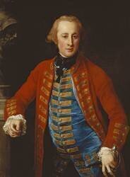 Portrait of a Cavalry Officer in Walking-Out Dress (Pompeo Batoni) - Muzeo.com