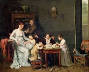 Portrait of a Family (Joseph Marcellin Combette) - Muzeo.com
