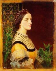 Portrait of a lady (Frederick Sandys) - Muzeo.com