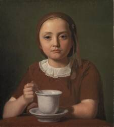 Portrait of a Little Girl (Constantin Hansen) - Muzeo.com