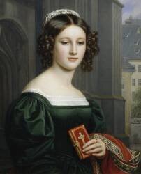 Portrait of Anna Hillmaier (Joseph Karl Stieler) - Muzeo.com