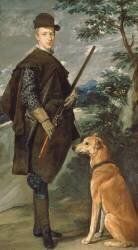 Portrait of Cardinal Infante Ferdinand of Austria with Gun and Dog (Diego Vélasquez) - Muzeo.com