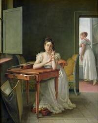 Portrait of Marceline Desbordes-Valmore (Martin Drolling) - Muzeo.com