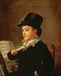 Portrait of Marianito Goya, Grandson of the Artist (Francisco de Goya) - Muzeo.com