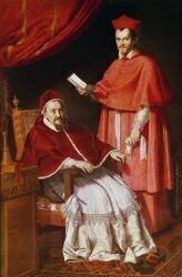 Portrait of Pope Gregory XV and Ludovico Ludovisi (Domenichino) - Muzeo.com
