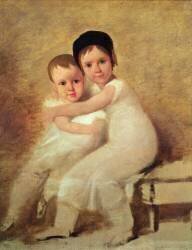 Portrait of the artist's children (Domingos Antonio de Sequeira) - Muzeo.com
