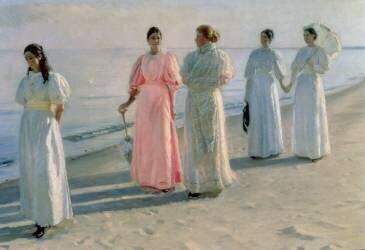 Promenade on the Beach (Michael Peter Ancher) - Muzeo.com