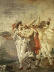 Pulcinella in Love (Giandomenico Tiepolo) - Muzeo.com