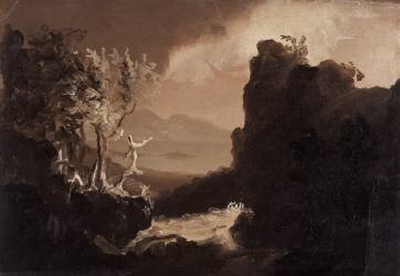 Romantic Landscape (Thomas Cole) - Muzeo.com